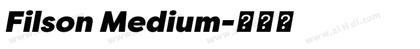 Filson Medium字体转换